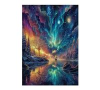 Artistic Scenery 300 Piece Jigsaw Puzzle Imagining Space For Men Cognitive Development Adults Anxiety Memory Care Mothers Valentines Gift High-grade Rigid Cardboard 300 PCS
