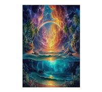 Artistic Scenery 300 Piece Jigsaw Puzzle Imagining Space For Men Cognitive Development Adults Anxiety Memory Care Mothers Valentines Gift High-grade Rigid Cardboard 300 PCS