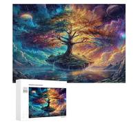 Artistic Scenery 300 Piece Jigsaw Puzzles Adults Kids Imagining Space Jigsaws Post-Work Relaxation Tool Challenging Friends Family Decor 300 PCS