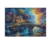 Artistic Scenery 300 Pieces Premium Jigsaw Puzzle Imagining Space Adult Jigsaws Educational Challenge Mental Exercise Wall Art Winter Thick Cardboard 300 PCS
