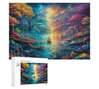 Artistic Scenery 300Pc Jigsaw Puzzles Adults Children Imagining Space Jigsaws Post-Retirement Leisure Challenging Puzzle Great Gift Seniors Stress Reliever 300 PCS