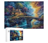 Artistic Scenery 300Pc Jigsaw Puzzles Adults Kids Imagining Space Jigsaws Weekend DIY Activity Parent-Child Bonding Vibrant Design Perfect Festival Gift 300 PCS