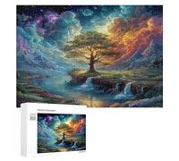 Artistic Scenery 300Pc Jigsaw Puzzles Suitable Adults Kids Imagining Space Jigsaws Creative Gift Loved Ones Family Activity Challenging Design Stress Relief 300 PCS