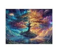 Artistic Scenery 500 Pc Classic Jigsaw Puzzle Imagining Space Puzzle for Adults Hard Challenging Hobby Home Decor Poster High-grade Rigid Cardboard 500 PCS