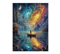 Artistic Scenery 500 Piece Complete DIY Jigsaw Puzzle Imagining Space Collectors Mind Relaxation Educational Decorative Puzzle Gifts for Adults Recycled Cardboard 500 PCS