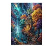 Artistic Scenery 500 Piece Jigsaw Puzzle for Adults Imagining Space Meditation Aid Mindful Practice Detailed Design for Yoga Enthusiasts 500 PCS