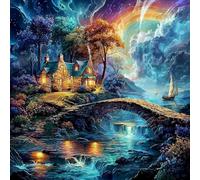 Artistic Scenery 500 Piece Jigsaw Puzzle for Adults Teens Imagining Space Jigsaw Post Exam Relaxation Challenging Design Great Gift for Students Stress Reliever 500 PCS