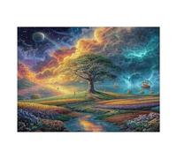 Artistic Scenery 500 Piece Jigsaw Puzzle for Adults Teens Imagining Space Post Work Wind Down Mind Calming Whimsical Design for Friends 500 PCS