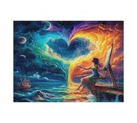 Artistic Scenery 500 Piece Jigsaw Puzzle for All Ages Imagining Space Jigsaw Thoughtful Graduation Gift Family Activity Colourful Design Home Decor Accent 500 PCS