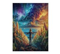 Artistic Scenery 500 Piece Jigsaw Puzzle Imagining Space For Men Cognitive Development Adults Anxiety Memory Care Mothers Valentines Gift High-grade Rigid Cardboard 500 PCS