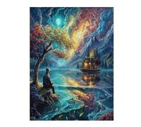 Artistic Scenery 500 Piece Jigsaw Puzzle Pack Imagining Space Teens Beginners Cognitive Development Puzzle Fans Group Play Anniversary Recycled Cardboard 500 PCS