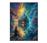 Artistic Scenery 500 Piece Jigsaw Puzzle Pack Imagining Space Teens Beginners Cognitive Development Puzzle Fans Group Play Anniversary Recycled Cardboard 500 PCS