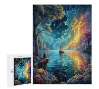 Artistic Scenery 500 Piece Jigsaw Puzzles Adults Kids Imagining Space Jigsaws Post-Work Relaxation Tool Challenging Friends Family Decor 500 PCS