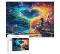 Artistic Scenery 500 Piece Jigsaw Puzzles Adults Kids Imagining Space Jigsaws Post-Work Relaxation Tool Challenging Friends Family Decor 500 PCS