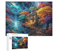 Artistic Scenery 500 Piece Jigsaw Puzzles Adults Kids Imagining Space Jigsaws Post-Work Relaxation Tool Challenging Friends Family Decor 500 PCS