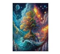 Artistic Scenery 500 Piece Pack DIY Jigsaw Puzzle Imagining Space Collectors Cognitive Development Educational Decorative Puzzle Gifts for Adults Recycled Cardboard 500 PCS