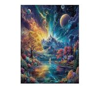 Artistic Scenery 500 Piece Pack DIY Jigsaw Puzzle Imagining Space Collectors Cognitive Development Educational Decorative Puzzle Gifts for Adults Recycled Cardboard 500 PCS