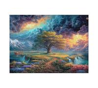 Artistic Scenery 500 Piece Premium Jigsaw Puzzle Imagining Space Adult Jigsaws Brain Training Hobby Home Decor Winter Gift Unique Shaped Recycled Material 500 PCS