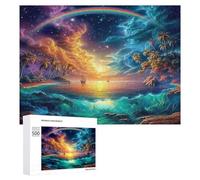 Artistic Scenery 500Pc Jigsaw Puzzles Adults Children Imagining Space Jigsaws Post-Exam Relaxation Challenging Design Great Gift Students Stress Reliever 500 PCS