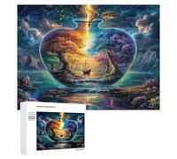 Artistic Scenery 500Pc Jigsaw Puzzles Adults Children Imagining Space Jigsaws Post-Exam Relaxation Challenging Design Great Gift Students Stress Reliever 500 PCS