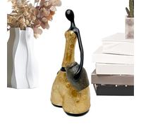 Artistic Sculpture - Abstract Decor with Pot Outfit | Modern Resin Sculptures for Home Decoration, for Office Wine Cellar Home Decoration Living Room Workspace Bedroom
