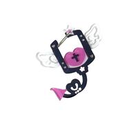Artistic Shape Acrylic Key Chain Hook Compact Cartoon Carabiner Clip For Children Adults Travel Office School Essential Acrylic Key Holder