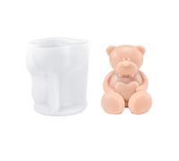 Artistic Silicone Mold Craft Mold Creative Bear/Rabbits Shape Figures Moulds Perfect for Art Classes and Home Decoration Handmade Craft Supplies