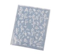 Artistic Silicone Nails Stamp Mold for Crafting Dimensional Cranes Patterns Nails Art Creation Jewelry Sculpted Nail Art Silicone Molds