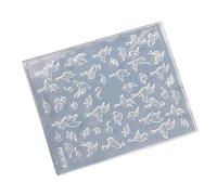 Artistic Silicone Nails Stamp Mold for Crafting Dimensional Cranes Patterns Nails Art Creation Jewelry Sculpted Nail Art Silicone Molds