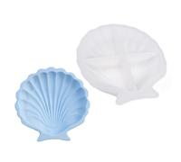 Artistic Silicone Plate Crafting Mold Creative Sea Shell Silicone Mold for Making Plaster Dishes and Decorative Trays Plaster Dish Making
