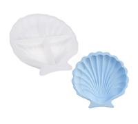 Artistic Silicone Plate Crafting Mold Creative Sea Shell Silicone Mold for Making Plaster Dishes and Decorative Trays High Temperature Resistant