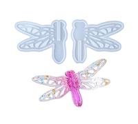 Artistic Silicones Craft Mold with Dragonflies Butterfly Snowflake Pattern Epoxy Resin for Handmade Decors Gift Reusable Themed Silicones Mold