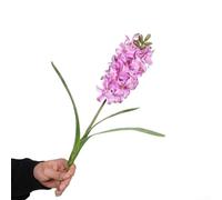 Artistic Silk Violet Hyacinth Flowers Beautiful Decoration for Weddings and Home Environments (Purple)