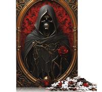 Artistic Skeleton Wooden Puzzles 1000 Piece Jigsaw Puzzles for Adults Educational Game Challenge Toy Christmas Eve Gifts 1000pcs (75x50cm)