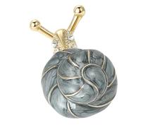Artistic Snail Enameled Brooch Featuring Drip Oil Techniques on Alloy Base for Personalize Fashion Statements Art Brooch
