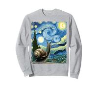 Artistic Snail Shirt Van Gogh Style Starry Night Snail Sweatshirt