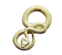 Artistic Snake Keychain Recyclable Bronze Cord Planner Fast Release Clip Traditional Cultural Current Concept Chinese Star Sign Keychain, フリーサイズ