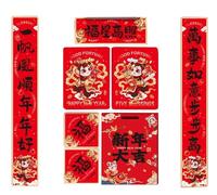 Artistic Spring Festival Couplets Grand Exhibition Couplet Home Decor House Decorations for Home Window Trim Chinese Fu Character Stickers Fu Character (Color : G) (Col(B)