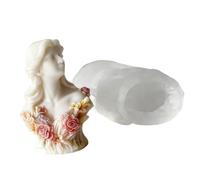 Artistic Sturdy Silicone Divinity Sculpture Mold for Resin Plaster Crafting Projects Artisanal Divinity Portrait Silicone Mold