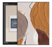 Artistic Switchboard Cover Panel, Wall-Mounted Decorative Electrical Box Enclosure, Push-Pull Mechanism Utility Box Screen