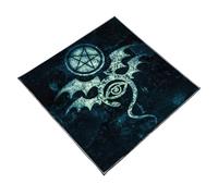 Artistic Symbol Printe Tarots Mats Washable Portables Tarots Divination Cloth For Crystal Grids & Meditations Embroidered Divination Mats