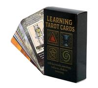 Artistic Tarot Card Set - Beginners Friendly Paper Tarot, Illustrations Deck with Sturdy Build, Divination Accessory with Practical Design, Game Gadget, Tarots Deck for Friends Kids Students Children