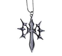 Artistic Thorn Crosses Necklace Scratch Resistant Stainless Steel Unique Her or Him Ideal for Any Occasion Unique Crosses Necklace Design