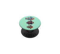 Artistic Three Fishes Ocean Coastal Beachy Summer PopSockets Adhesive PopGrip