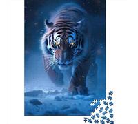 Artistic Tiger 1000 Pieces Wooden Puzzles for Adults Jigsaw Puzzles Educational Game Challenge Toy 1000pcs (75x50cm)