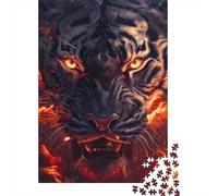 Artistic Tiger Puzzle for Adults And Teenagers 1000 Pieces Puzzle for Adults Sustainable Puzzle Games 1000pcs (75x50cm)
