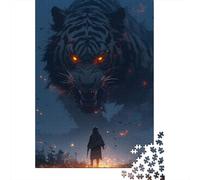 Artistic Tiger Puzzles for Adults 1000 Pieces Puzzle for Adults And Teenager Family Game 1000pcs (75x50cm)