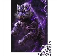 Artistic Tiger Puzzles for Adults 1000 Pieces Puzzles for Adults & Teenager Age 12 Years Up Christmas Eve Gifts 1000pcs (38x26cm)