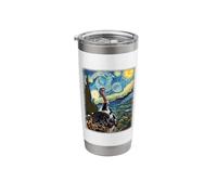 Artistic Turkey Stuff Van Gogh Style Starry Night Turkey Stainless Steel Insulated Tumbler