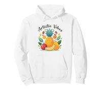Artistic Vibes Pineapple Art Tropical Fruit Illustration Pullover Hoodie